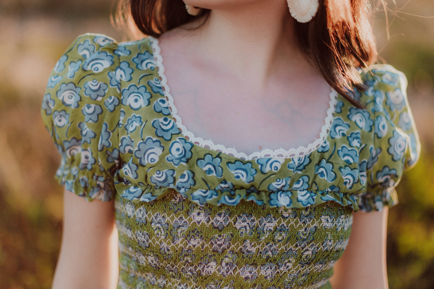 Mona Midi Dress | Green Pacific Floral