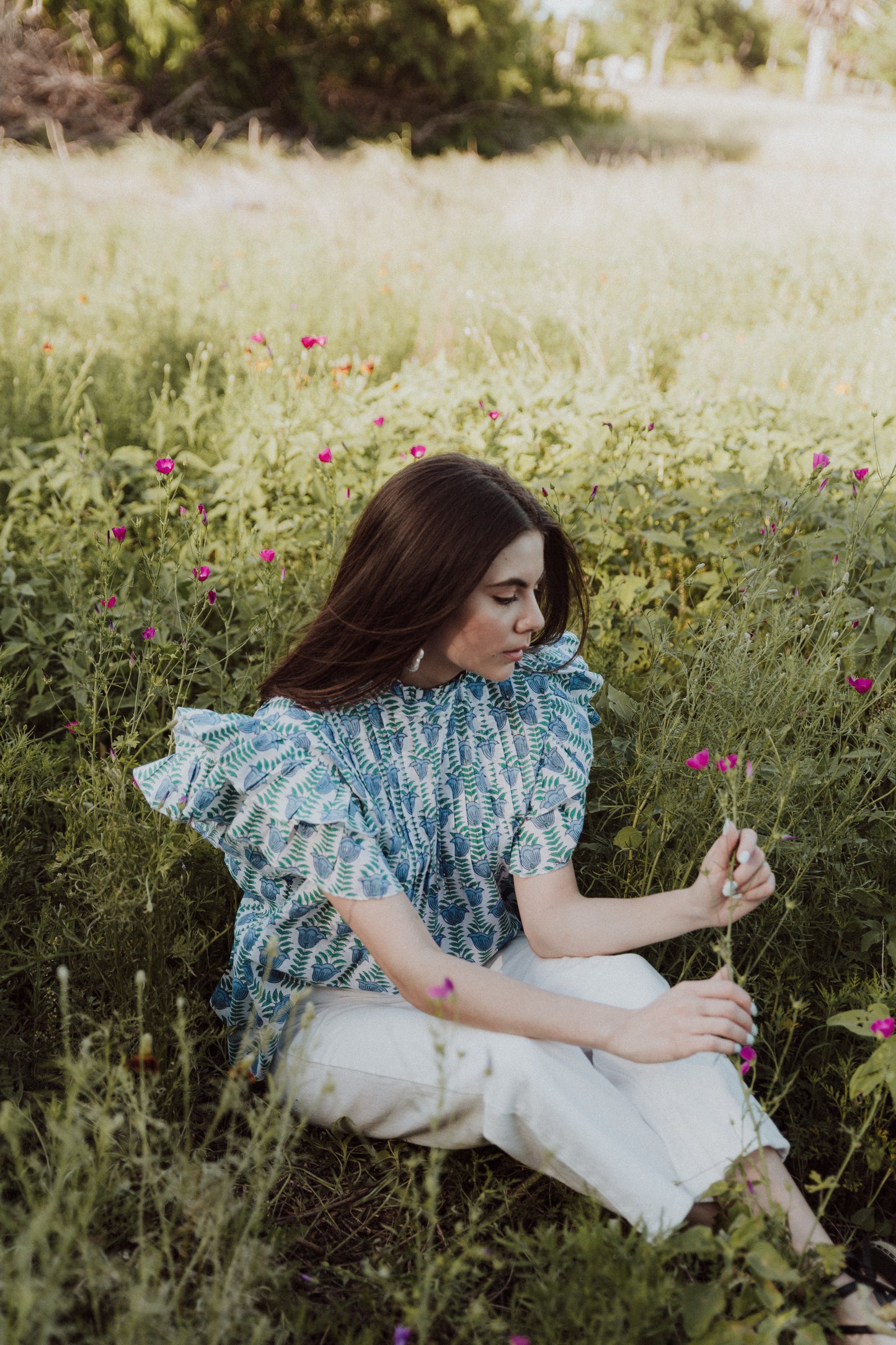 Monette | Floral Blue Alpine