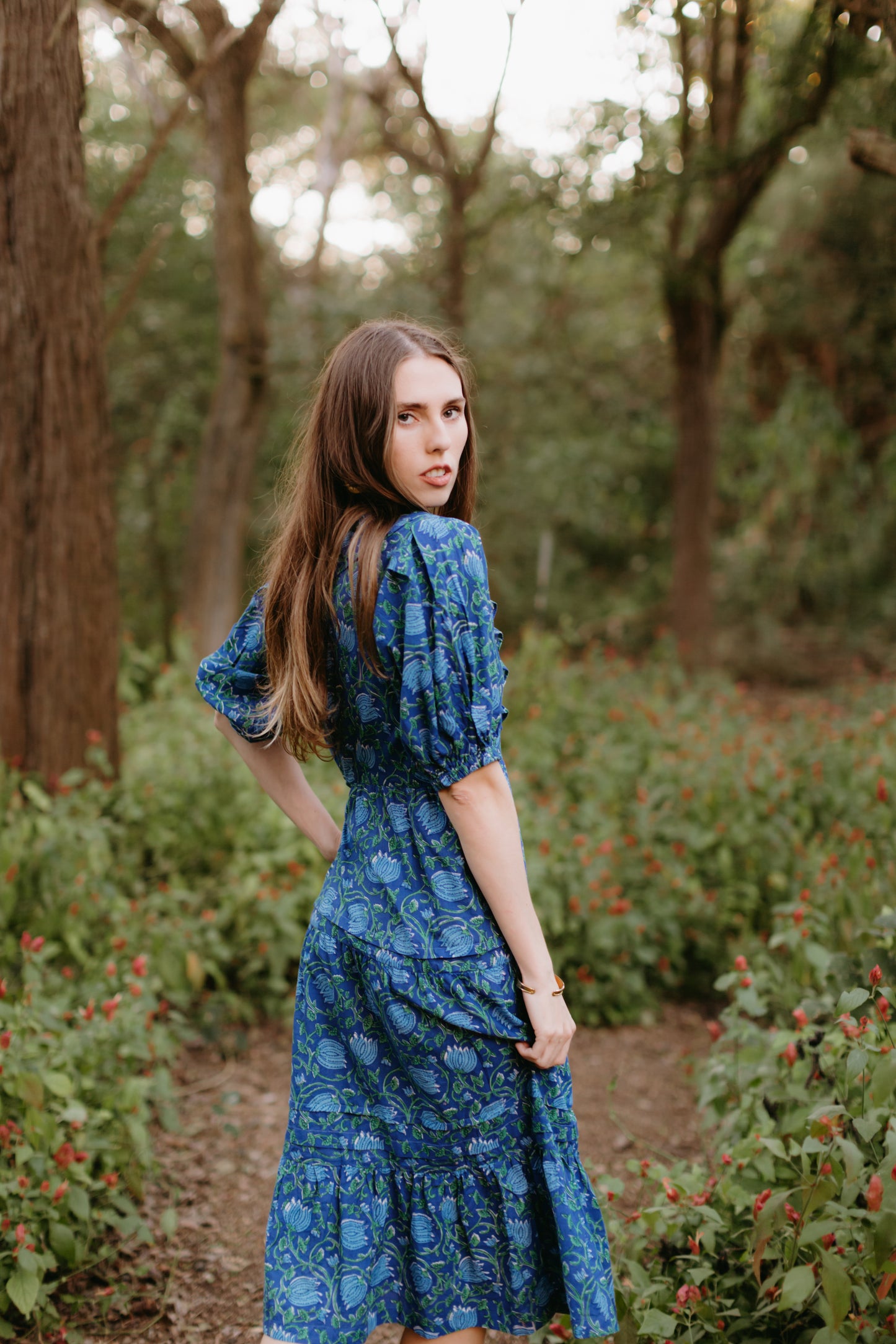 Charlie Wrap Dress | Blue Caribbean