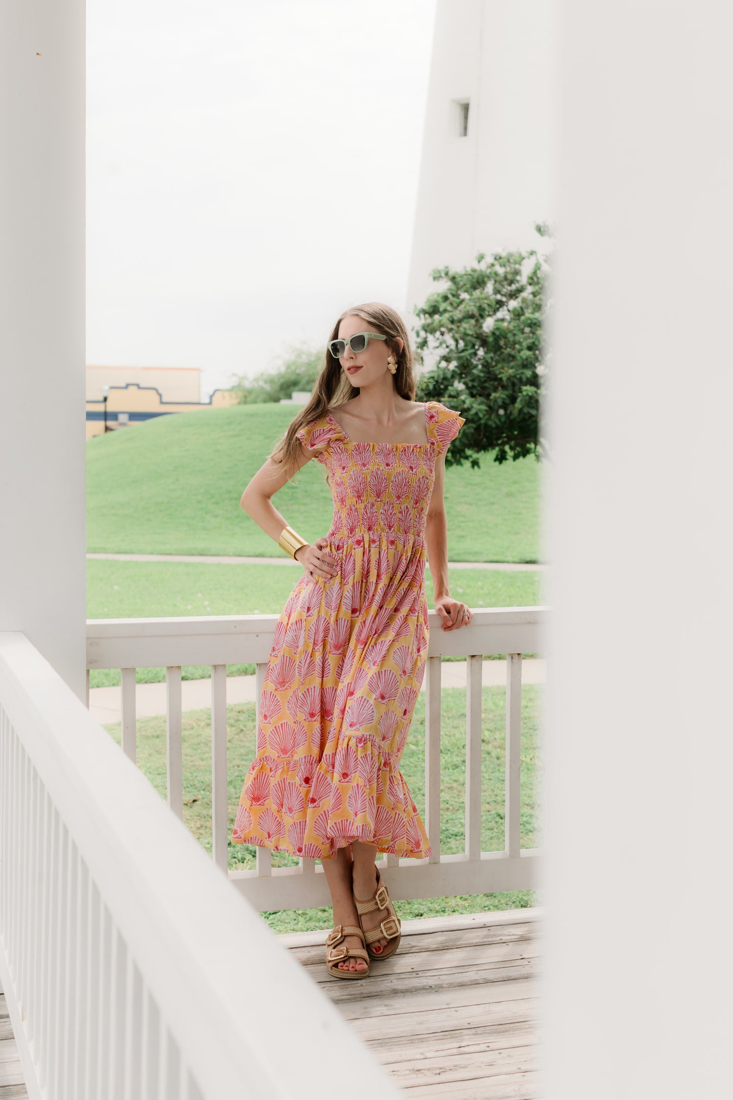 iris Midi Dress |Mimosa