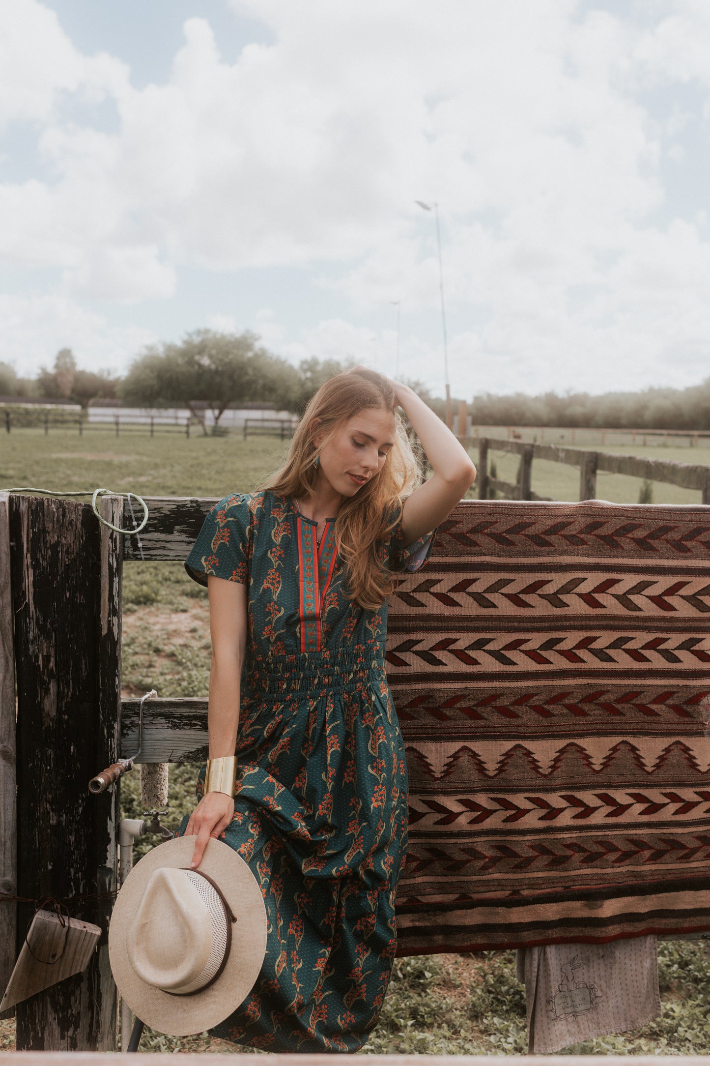 Elise Midi Dress | Mistletoe Print