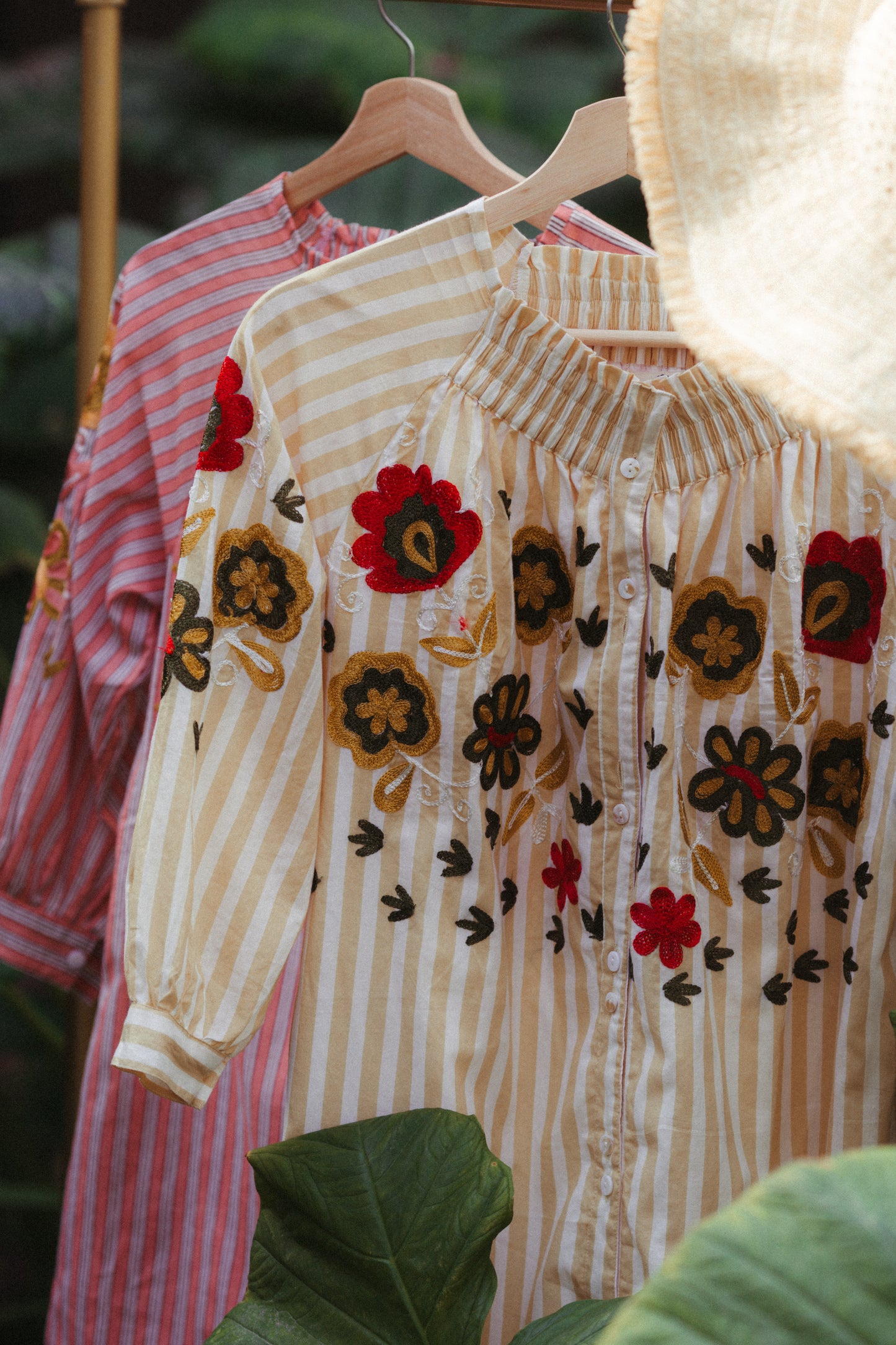 Eloisa Midi | Olden Amber Stripe