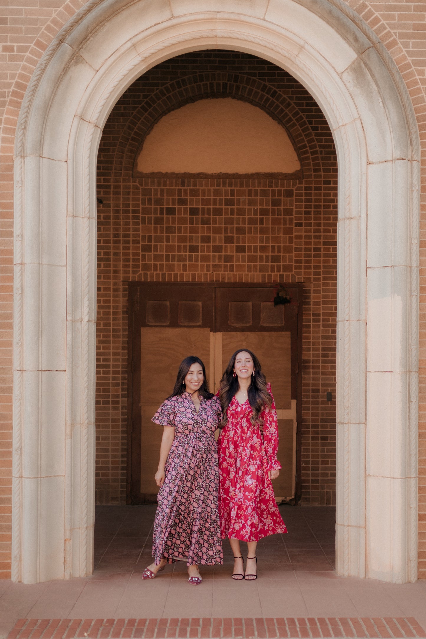 Alma Midi Dress | Red Blooms