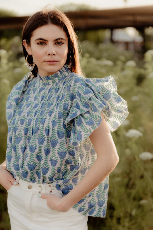 Monette | Floral Blue Alpine