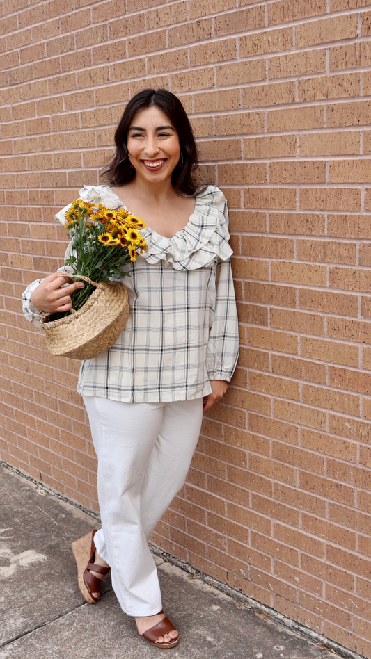 Emilia Plaid Top